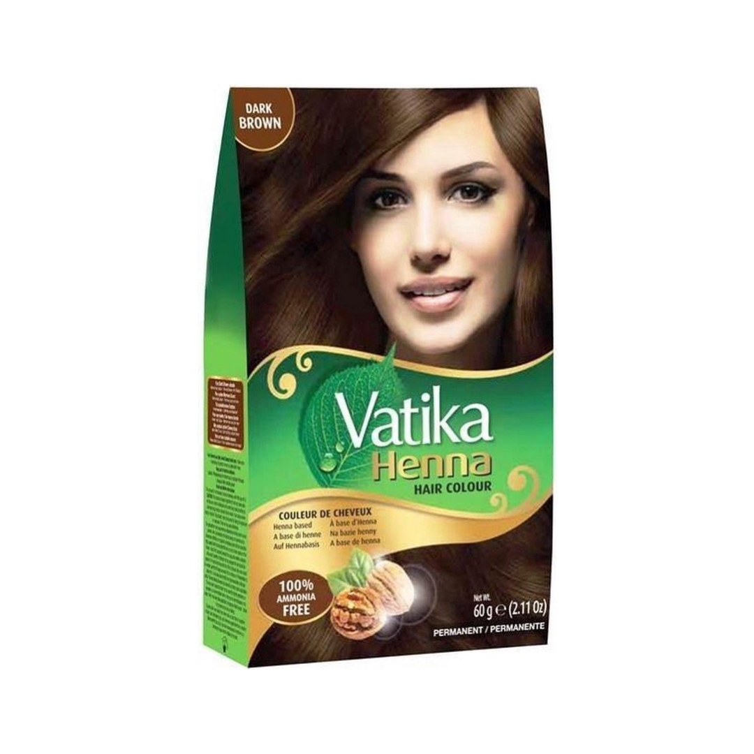 Dabur Vatika Henna Hair Colour (Dark Brown) 60gms. - De Indian Mart