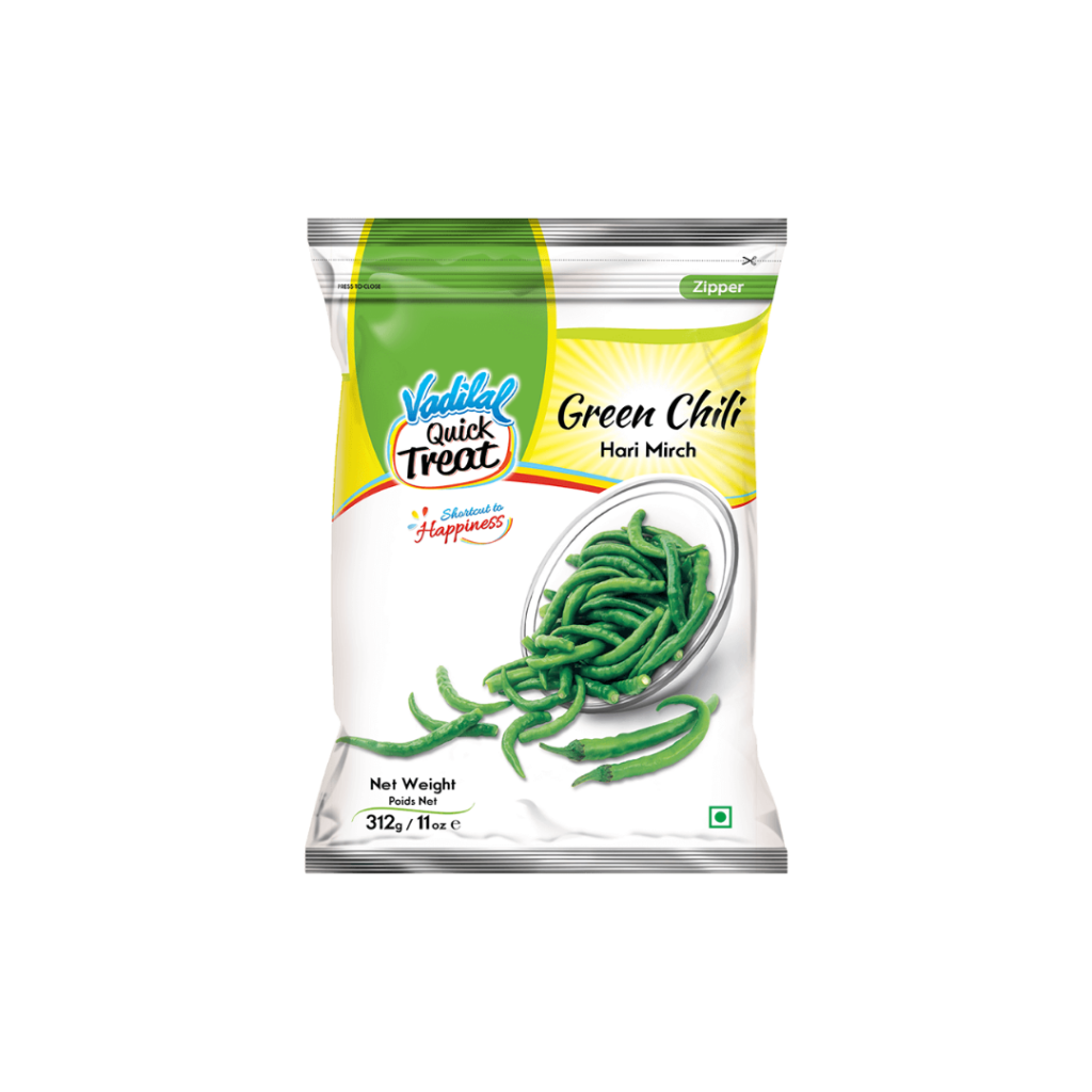 Vadilal Green Chilli 312gms. - De Indian Mart